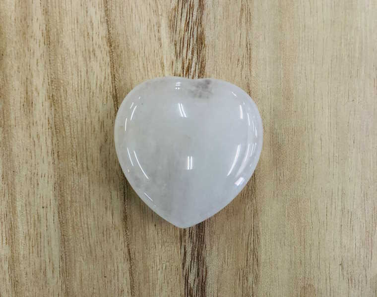 Corazón Cuarzo Blanco 4,5 cm